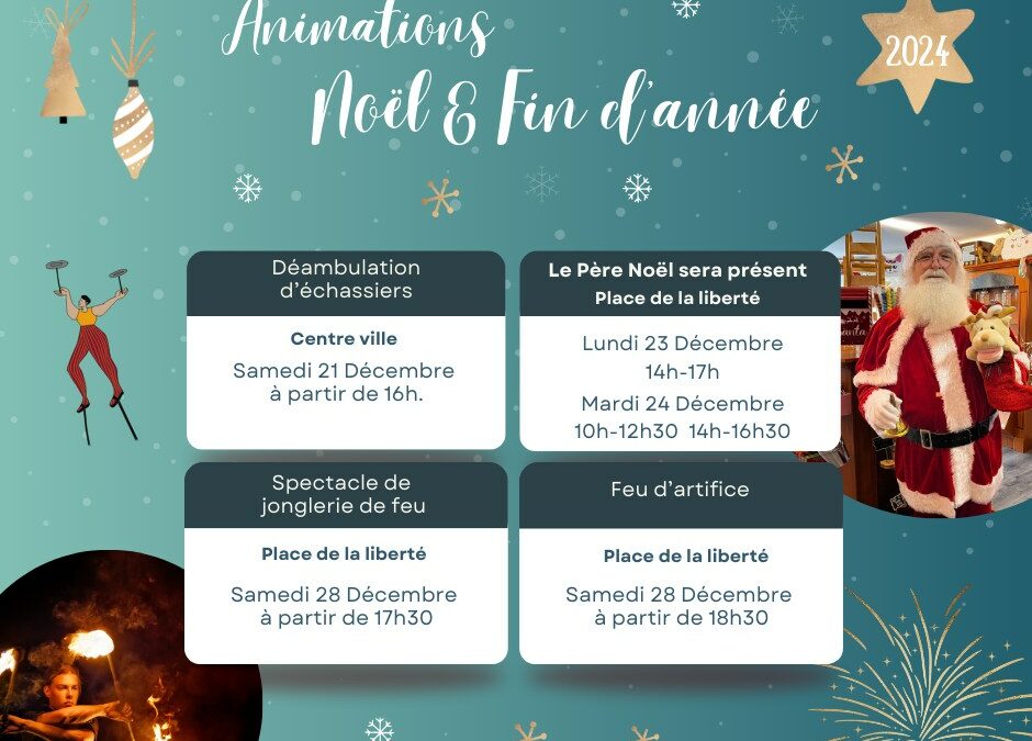 Les animations de Noël proposées par l’Association des Commerçants et Artisans