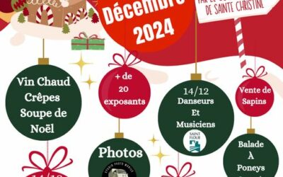 Les animations de Noël pour le week-end du 14 et 15 décembre